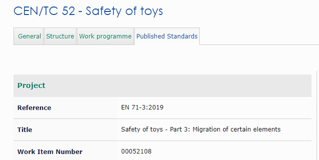 玩具,安全,标准,修订,迁移,EN 71-3